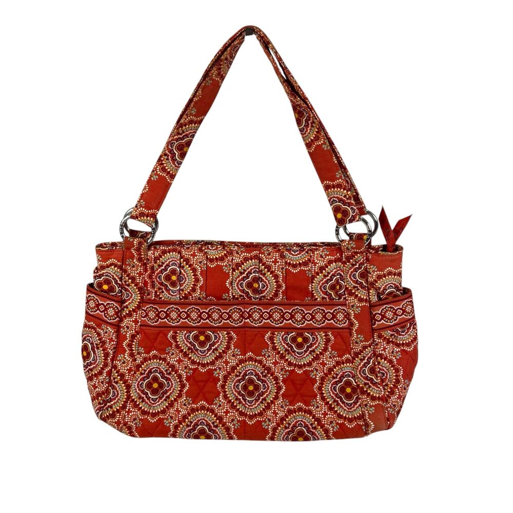 Vera Bradley Quilted Orange Red Shoulder Bag